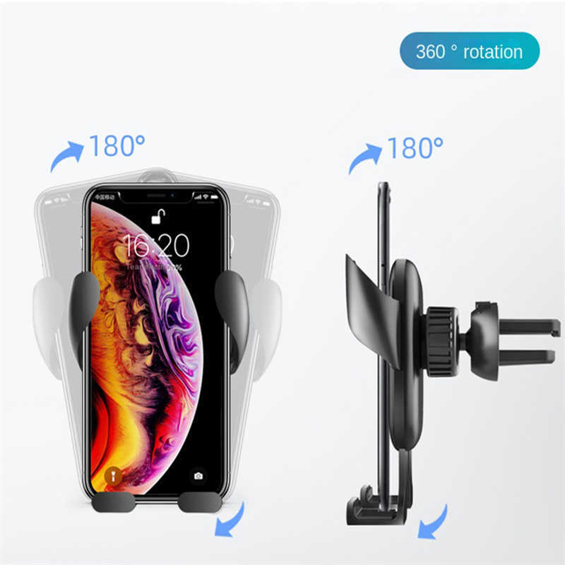 Air Vent Phone Holder For Car Vehicle Cell Phone Mount Cradle Adjustable Clip Universal GPS Auto Bracket For IPhone Cute Holder