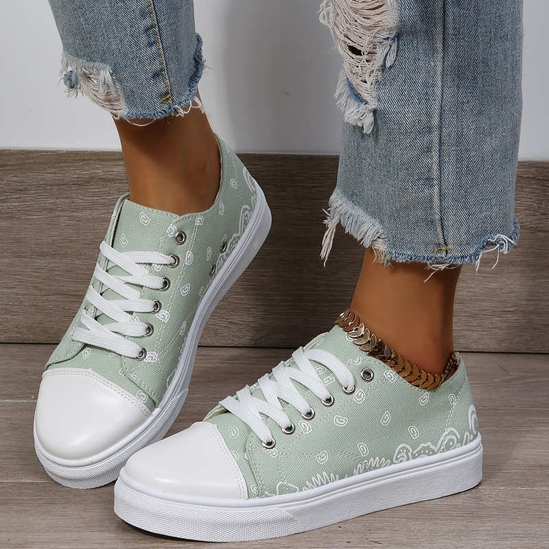 Klassieke canvas flats Sneakers Dames Vrijetijdsschoenen Mode Platform Lage dames enkele schoenen Dikke zolen Snoep Vrouw