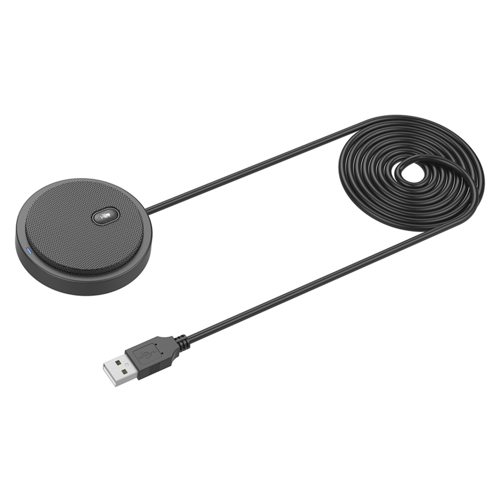 USB Omni-Yönlü Kondenser Mikrofon Sesli Video Kayıt Mikrofonu İşletme Konferansı Bilgisayar Masaüstü Dizüstü Dizüstü PC Oyun Canlı Yayın