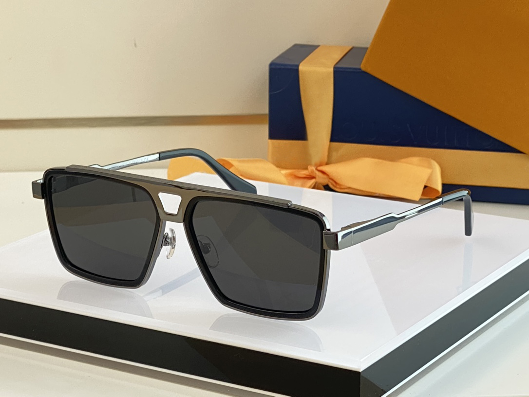 Occhiali da sole quadrati in metallo oro maschi grigio scuro occhiali da sole estate sunnies occhiali da suola uv400 occhiali con box2225