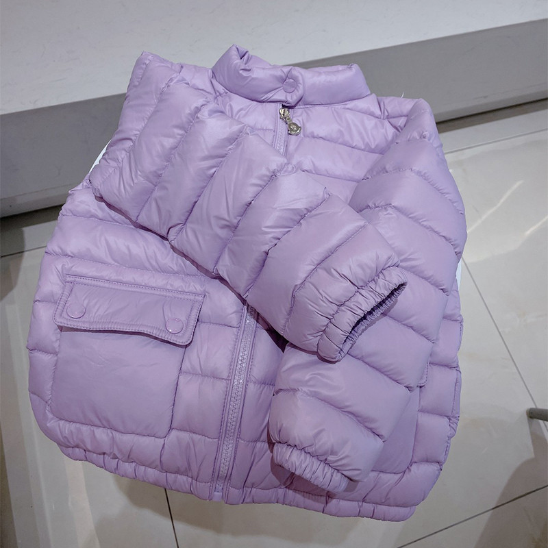 2022 Kids Designer Clothes Coat Fashion Autumn Winter Children's Wear New Boys And Girls Light Down Jacket White Eiderdown Inner Outwear Small Middle Children