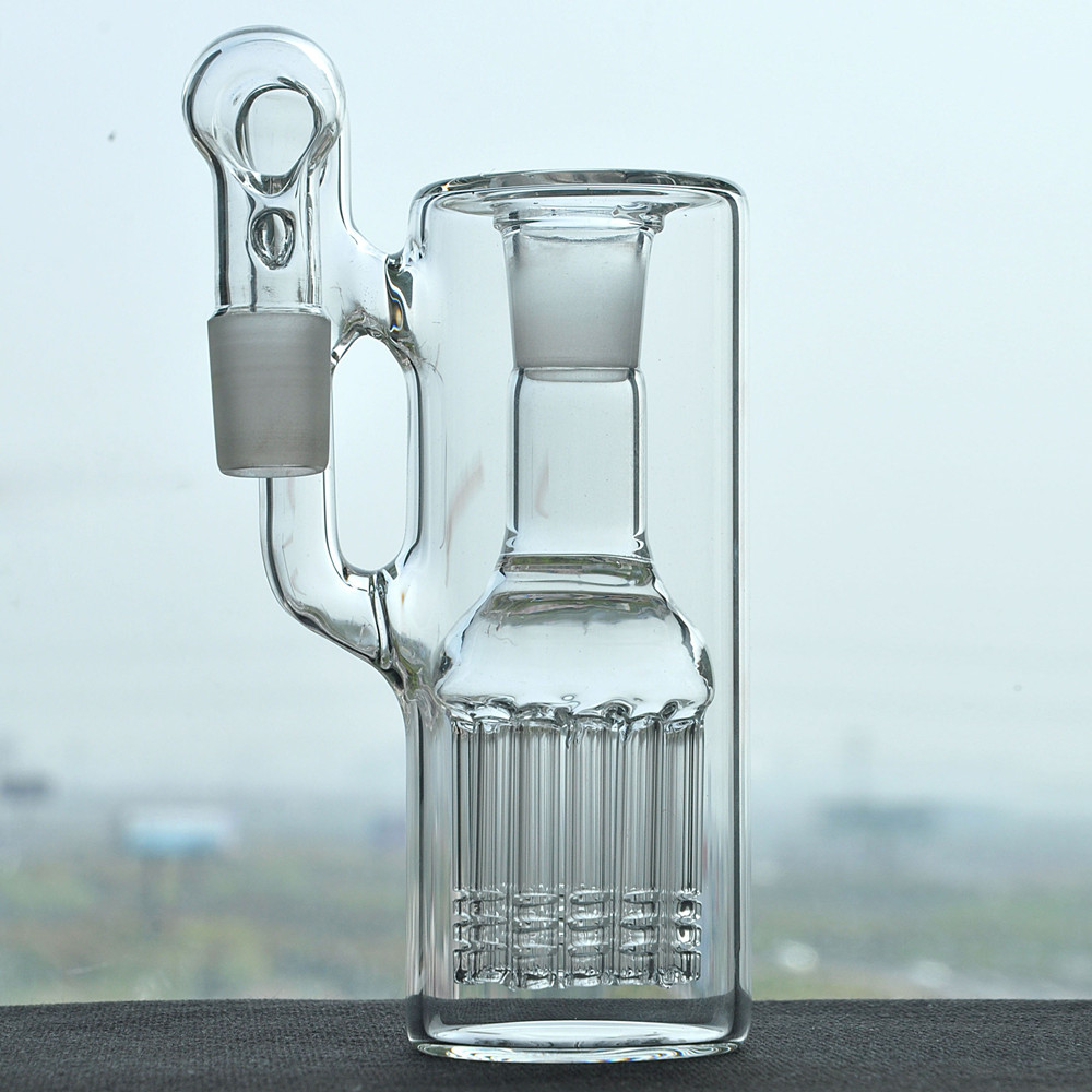 12 Kol Ağacı Percolator 18mm Cam Nargile Fıskiye Kül Catcher 14mm Recycler Bong Su Boruları için Sigara Aksesuarı