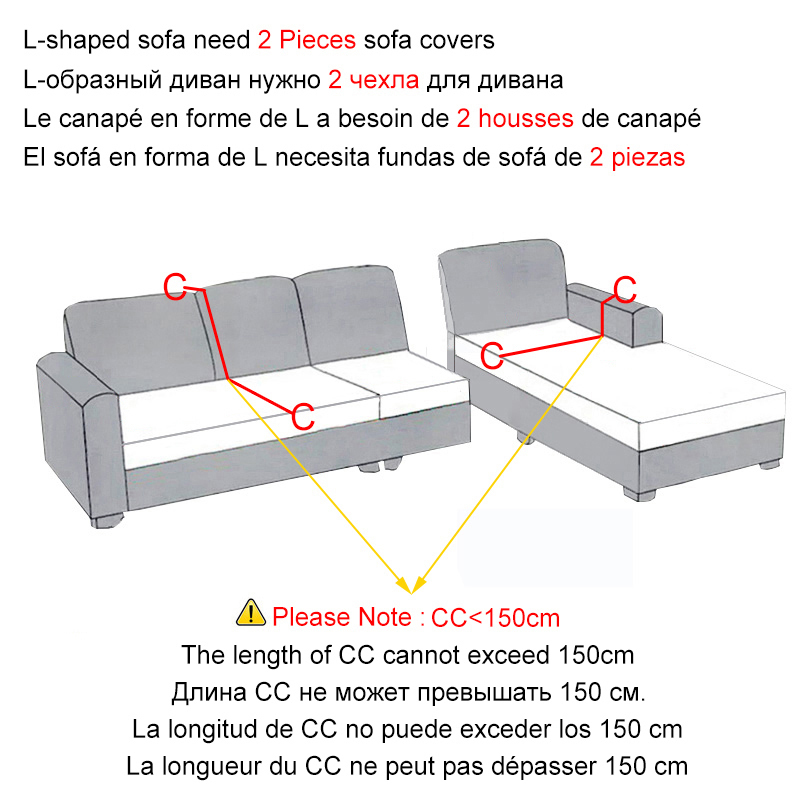 Housses de chaise canapé de couleur unie pour salon élastique avec jupe Spandex canapé housse maison e 220906