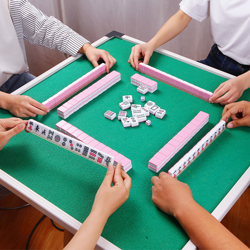 Kinesisk dekomprimering leksak 24mm mini resor liten mahjong utomhus rese bärbar liten mahjong
