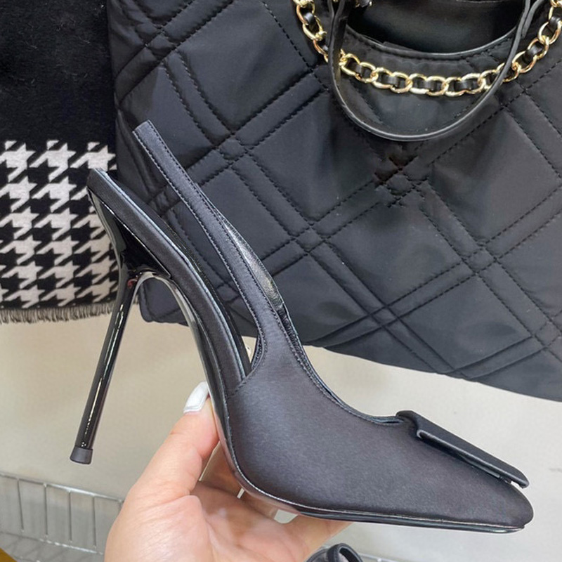 Kobiety Kolejne skórzane buty Super Dress Buty 11,5 cm spiczaste palce na wysokie pięcie Pumki jedwabne satynowe klamra poliuretanowa seksowna impreza ślubna Pięć ślub poślubić Jane rozmiar 35-43