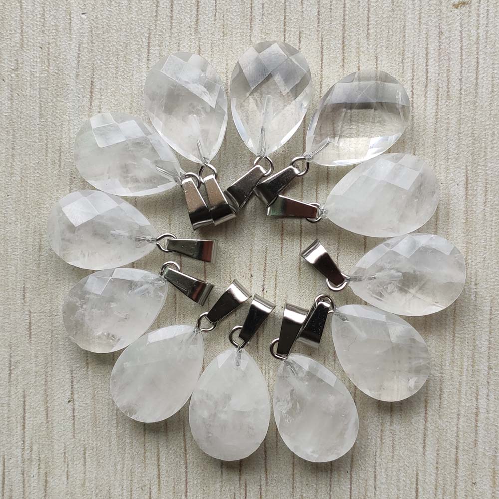 Wholesale Natural Stone Water Drop Charms De Evangeline Pendants For