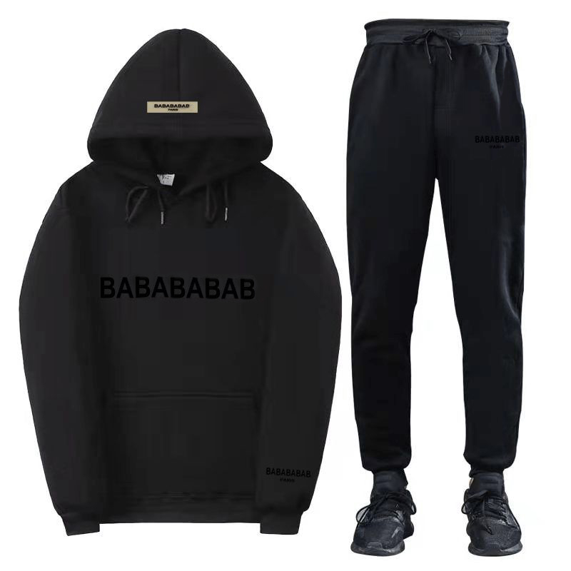 Men`s Set Designer Tracksuits Suit Tide Letters Print High Street Loose Hoodies and Sweatpants Sets Casual Sports Suits