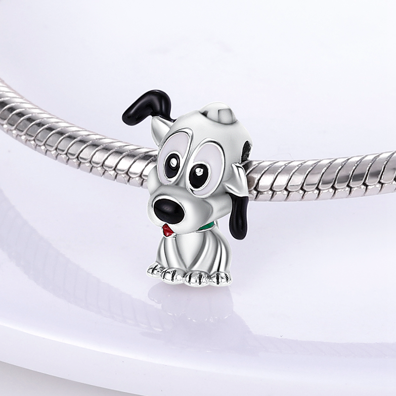 925 branelli di fascino d'argento ciondola animali gufo tartarughe charms simpatico gatto cane topo tallone adatto pandora charms braccialetto accessori gioielli fai da te