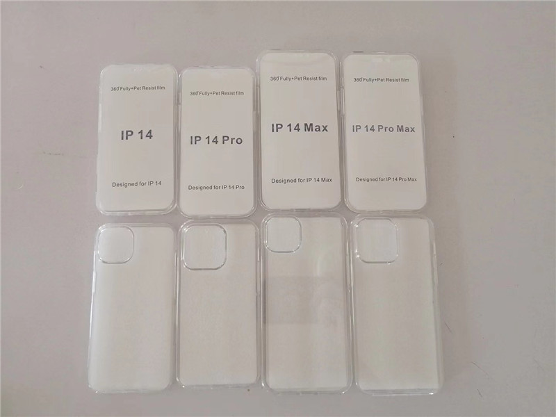 360 Vollklare Handyhüllen für iPhone 15 14 Pro Max Samsung Galaxy S24 Plus Ultra A15 A05 A05S Vorder- und Rückseite