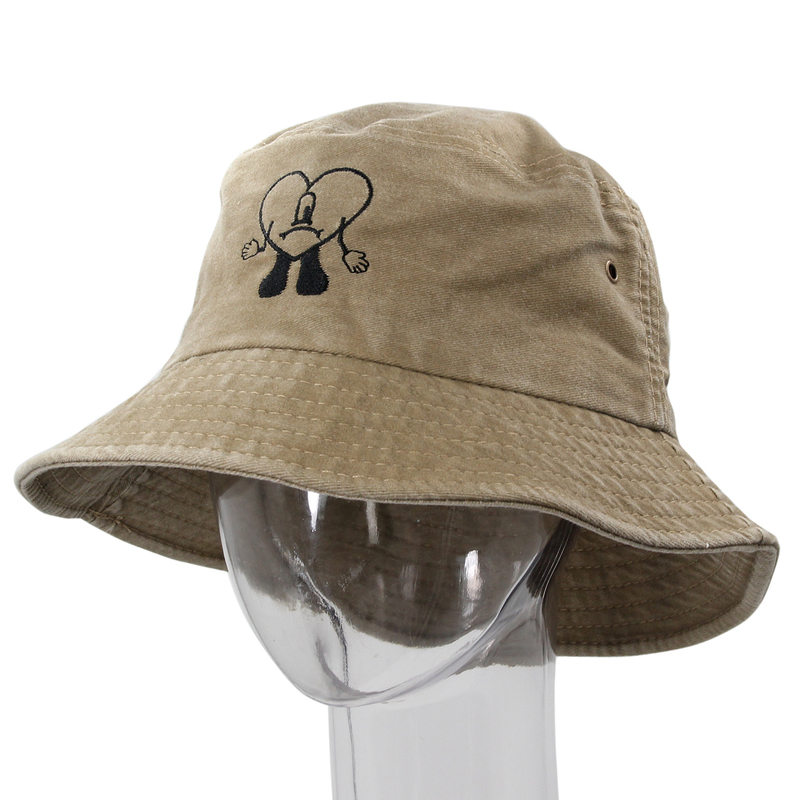 Cappelli a tesa avara Bad Bunny Bucket UN VERANO SIN TI Pescatore Donna Estate Pieghevole Ricamato Sole Cotone Uomo Spiaggia 220907