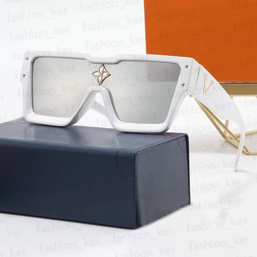 مصمم نظارات شمسية أزياء نظارات مستطيلة للنساء الرجال 5 ألوان أعلى جودة 3257