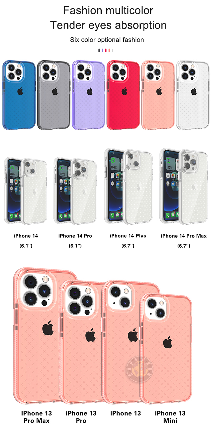 شفافة واضحة للتفتيش الناعم الحالات للهاتف لـ iPhone 14 Pro Max Plus 13 12 11 Mini Shockproof Cover TPU D30