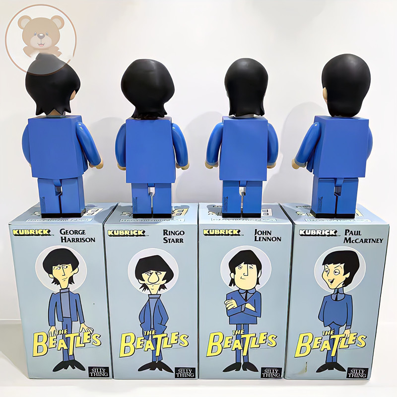 Neue Spiele Bearbrick 400 % Beatles gewalttätige Bausteine Bärenpuppe Gezeitenspiel handgefertigte Ornamente 28 cm