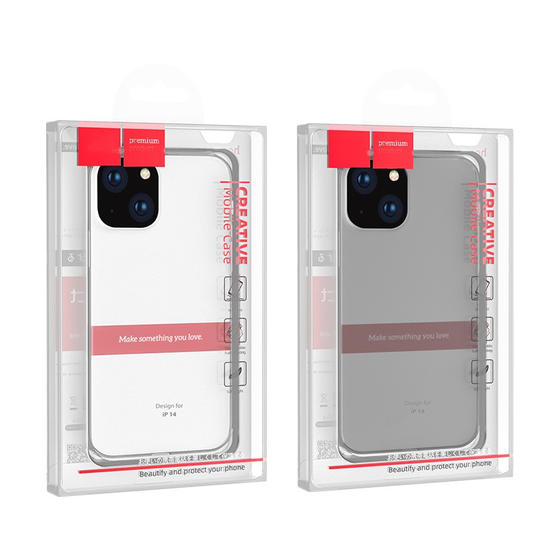 Custodie telefoni Fashion Design Custodie trasparenti in TPU iPhone 14 Pro Max i con scatola
