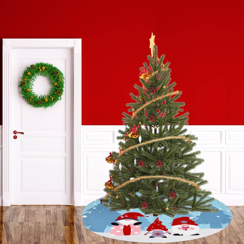 Dekoracje świąteczne drzewo spódnica rok rundy domowe spódnice #T2G 220908