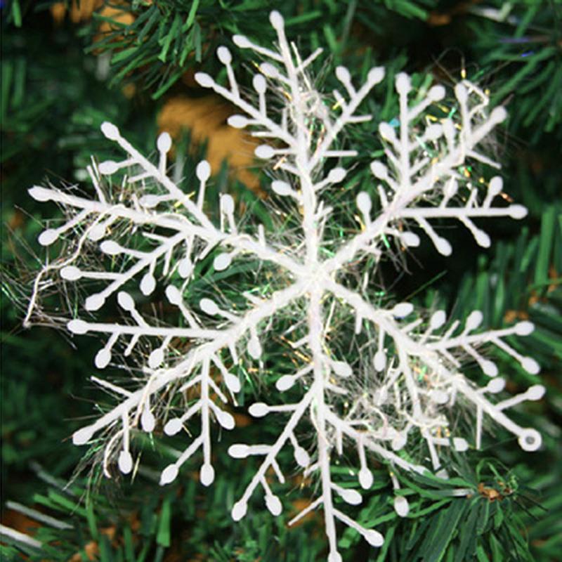 Décorations de Noël 5111518cm artificiel flocon de neige arbre décor neige faux flocons de neige décorations pour la maison noel 220908