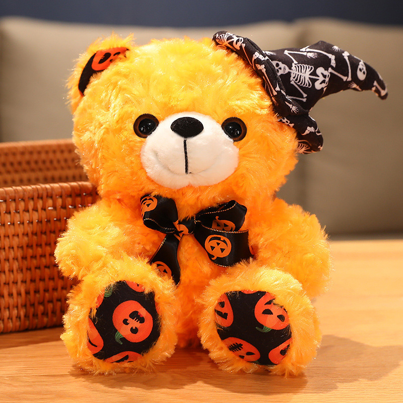 Ny söt 23 cm Halloween Teddy Bear Plush Doll Gåva Bekväm plysch Toy Gifts 83