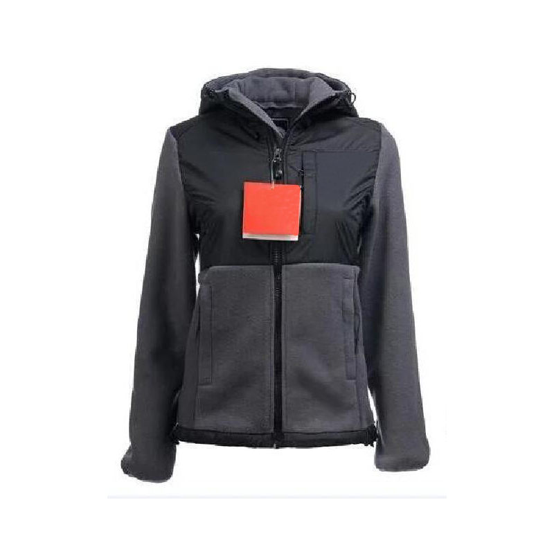 Fashion Winter Womens Jackets Fleece Warm Collar Hoodie Coat Jacket Outdoor Casual SoftShell Warm Waterproof Breathable Ski Face Coats many Colors Large Size S-XXL