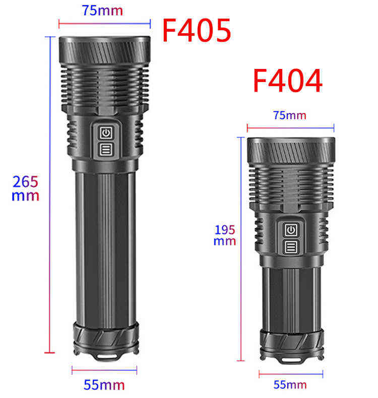 Ultra Bright XHP70.2 Lanterna Tática de alta qualidade Lanterna poderosa lanterna USB Recarregável 18650 26650 Bateria Lanterna à prova d'água J220713