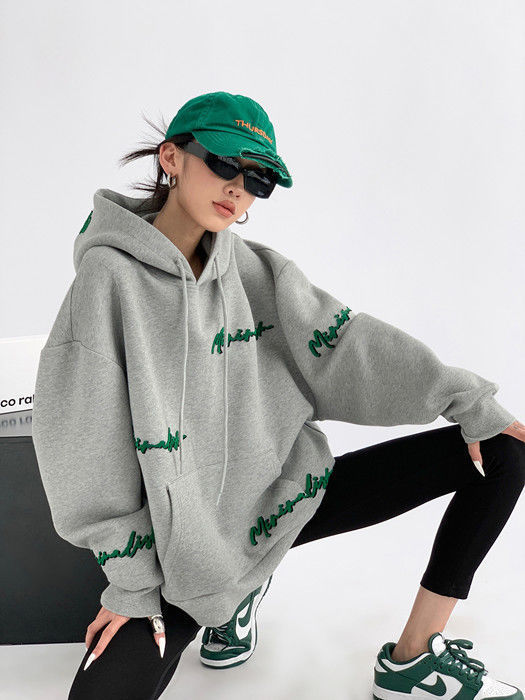 Women's Hoodies Sweatshirts spring and autumn brand embroidered hooded sweater women design sense ins fried street loose 220907