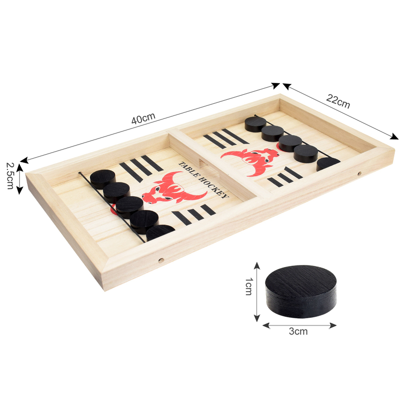 Novelty Games Fast Sling Puck Paced Wooden Table Hockey Winner Interactive Chess Toys For Adult Children Desktop Battle Board 22094185875