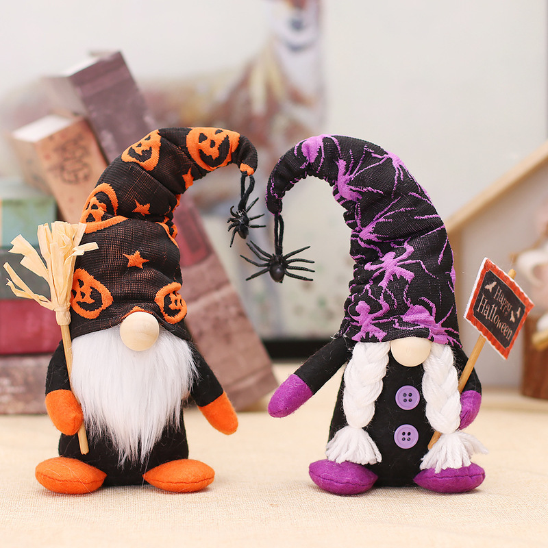 Party Decoration Halloween Doll Bar Pumpkin Ghost Witch Black Cat Children Gift Home 220908