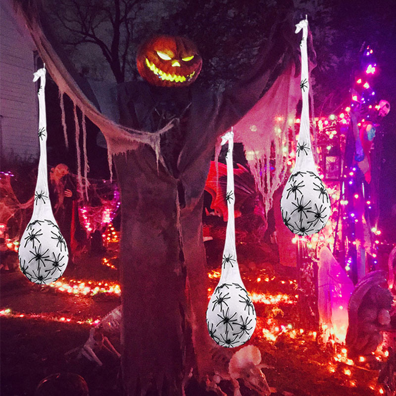 Decora￧￵es de jardim Spinner Lights Ovo Conjunto pendurado Especial Decora￧￵es assustadoras de Halloween Decora￧￣o de festa do jardim do quintal para casa cheia de atmosfera 220908