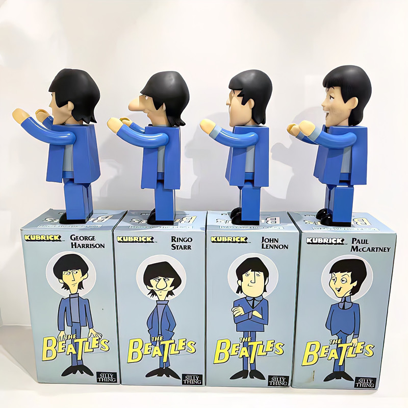Nouveaux jeux bearbrick 400% blocs de construction violents Beatles ours poupée marée jouer ornements faits à la main 28cm