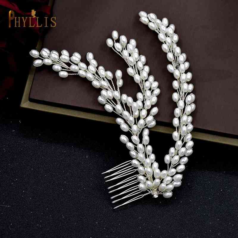 Wedding Haar Sieraden A465 Pearl Combs Headpiece Bride Ornamenten Bridale Accessories Tiara T220907