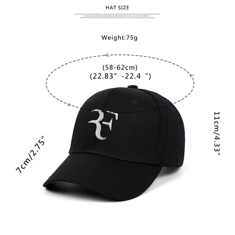 Ball Caps Tennis Star Roger Federer cap 3D ricamo Papà cappellini da baseball Cappello unisex F Cappelli Drop 220907