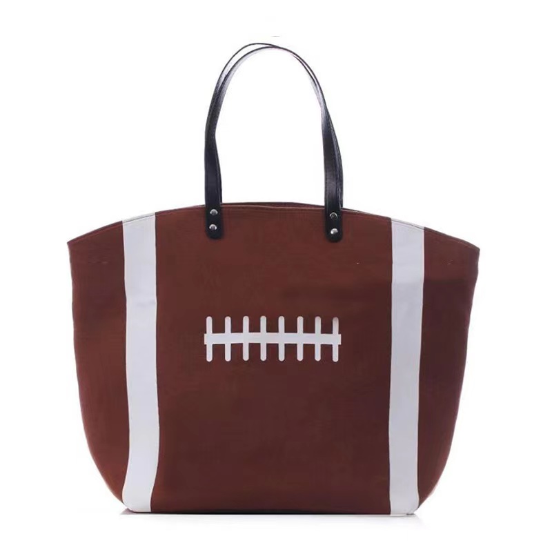 Bolsas de beisebol 18 -estilo Bolsas de tela de tela Bolsa de futebol de softbol Bolsa de ombro de ombro de basquete Prind Cotton Sports Tote Soccer Bolsa