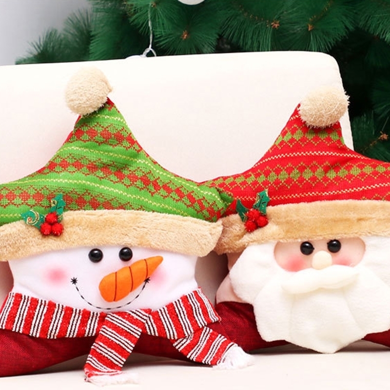 CuscinoCuscino decorativo Creativo Buon Natale Cuscino da tiro Cuscino carino Peluche Xmas Party Decor E1PD 220908