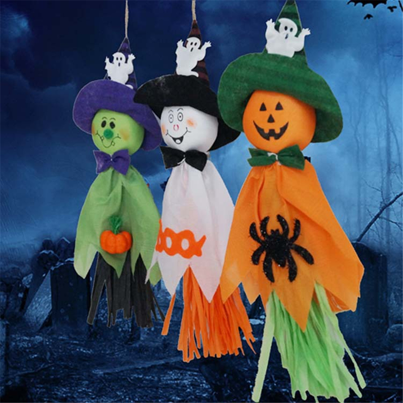 Party Decoration Halloween Doll Bar Pumpkin Ghost Witch Black Cat Children Gift Home 220908