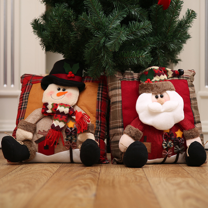 Fun-Christmas-Linen-Pillows-Car-Party-Decorative-Pillows-Santa-Clause-Snowman-Pillow-Cases-Decorations