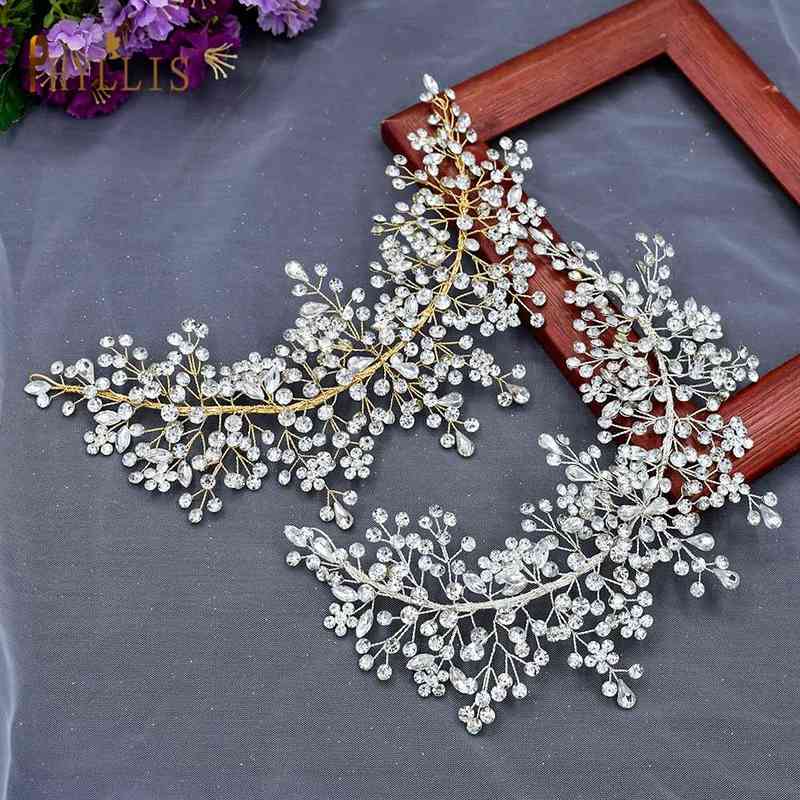 Wedding Hair Jewelry A328 Rhinestone Bridal Silver Headband Crystal Accessories Women Band Bridesmaid Head T220907