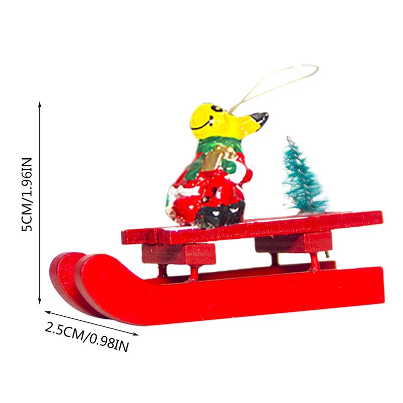 Outras festa de eventos suprimentos de Natal Elk Sleigh Gift Decor Resina Artesanato Decoração Miniatura Miniature Fairy Garden Ornament Pingente DIY Acessório #50G 220908