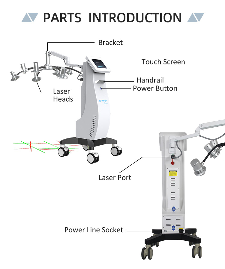 Professionell laserfettsugningsmaskin 8D Lipolaser Body Slimming Beauty Equipment No Pain 635nm 532nm avel￤ngd snabb leverans