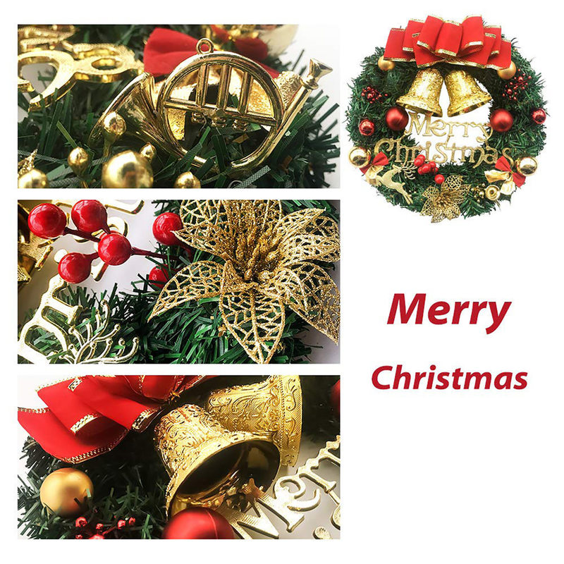Рождественские украшения гирлянды орнамент венок, декоративная 30 см, декорирование лука, Хогар U3 220908