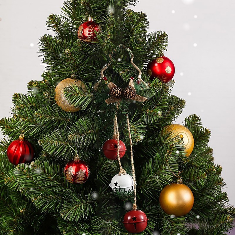 Weihnachtsdekorationen, Eisenglocke, Weihnachtsbaum-Dekoration, Kugel, Weihnachtsfeier, hängende Kugel, Ornament, Dekoration, hängender Anhänger, Weihnachtsgeschenk, Dekor #t2p 220908