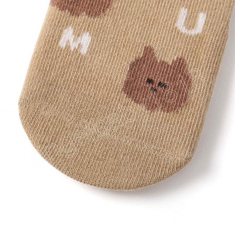 Herbst Winter Baby Socken Gekämmte Baumwolle Nicht-Slip Infant Kleinkind Boden Socken Neugeborenen Cartoon Socke