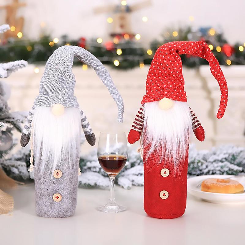 Altre forniture feste di eventi Cover bottiglie il vino di Natale Decorazioni allegri i regali natali di natale natali