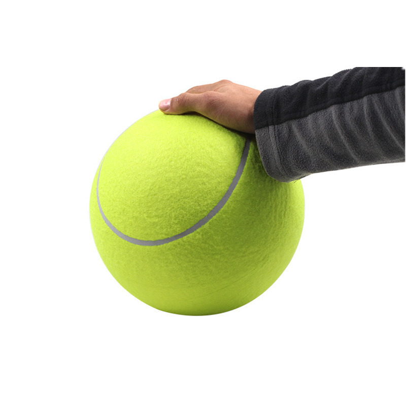 Hundespielzeug Kauspielzeug für Haustiere, 24 cm, riesiger Tennisball für Hunde, Kauspielzeug, aufblasbarer Tennisball, Signature Mega Jumbo Pet Toy Ball Supplies D2.5 220908