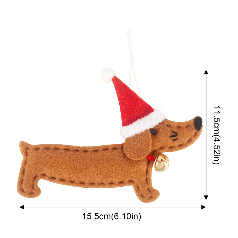 Altri articoli feste eventi 2023 Buon anno Ornamenti natalizi Fai da te Regalo di Natale Simpatico cane Ciondolo albero Bambola Decorazioni da appendere la casa Noel Natal # 50g 220908