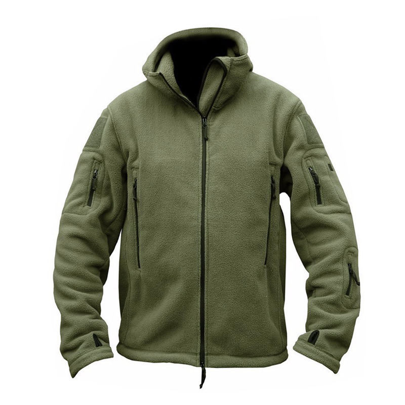 Mens jaquetas de inverno airsoft jaqueta militar masculina lã do exército tático Jaqueta verde jaqueta térmica casaco de capuz Autumn Outerwear Mens roupas 220908