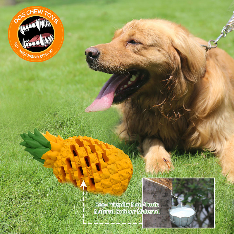 Jouets pour chiens à mâcher Jouets à mâcher pour chien pour mâcher agressif Jouet à mâcher dentaire pour chien dur Jouets pour chiens indestructibles pour grands chiens Chiot Jouets à mâcher Ananas 220908