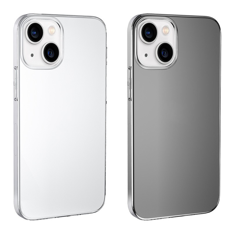 Cas de téléphone de conception de mode étuis transparents en TPU pour iPhone 14 Pro Max 2 couleurs avec boîte