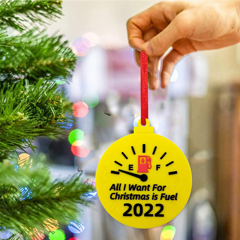 Autres fournitures de fête d'événement Personnalisé Je veux l'année de carburant Ornement Famille Arbre de Noël Ornement Pendentif Décoration de fête à la maison Cadeau créatif 220908