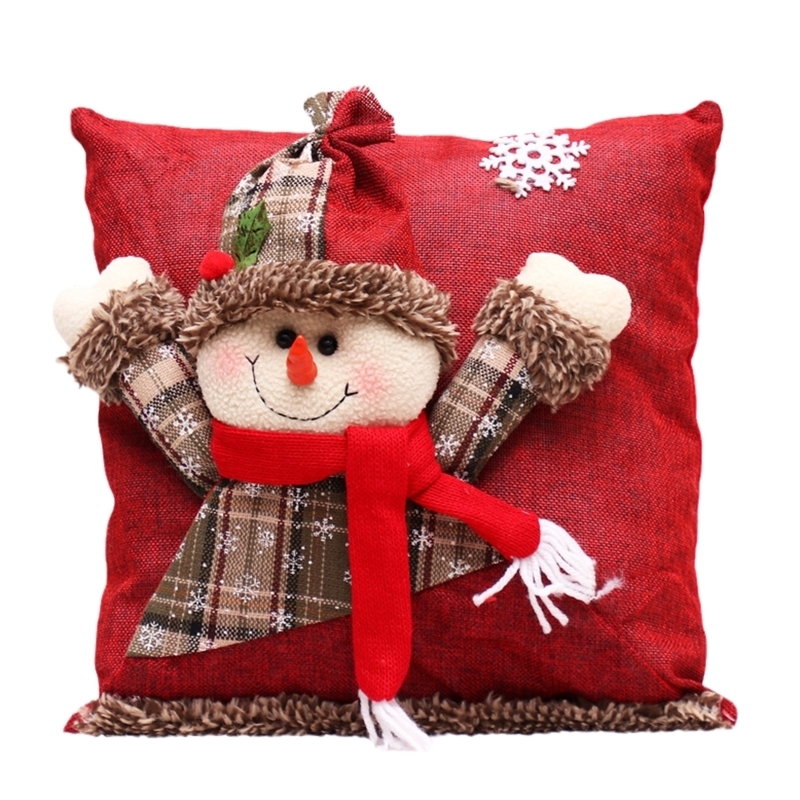 CuscinoCuscino decorativo Creativo Buon Natale Cuscino da tiro Cuscino carino Peluche Xmas Party Decor E1PD 220908