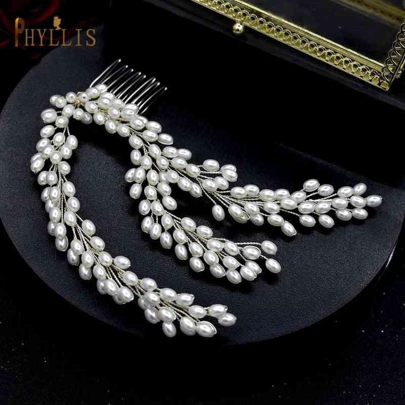 Wedding Haar Sieraden A465 Pearl Combs Headpiece Bride Ornamenten Bridale Accessories Tiara T220907