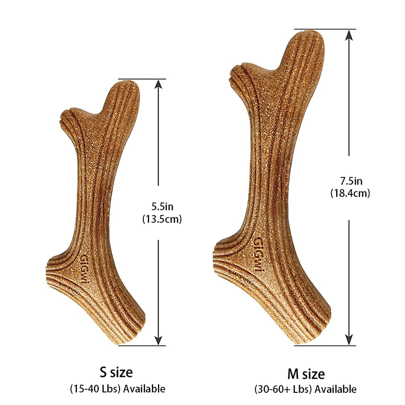 Brinquedos de cachorro Chews mastigar brinquedo quase indestrutível Dental Stick Antler Design D presente de ossos difíceis para mastigadores agressivos 220908